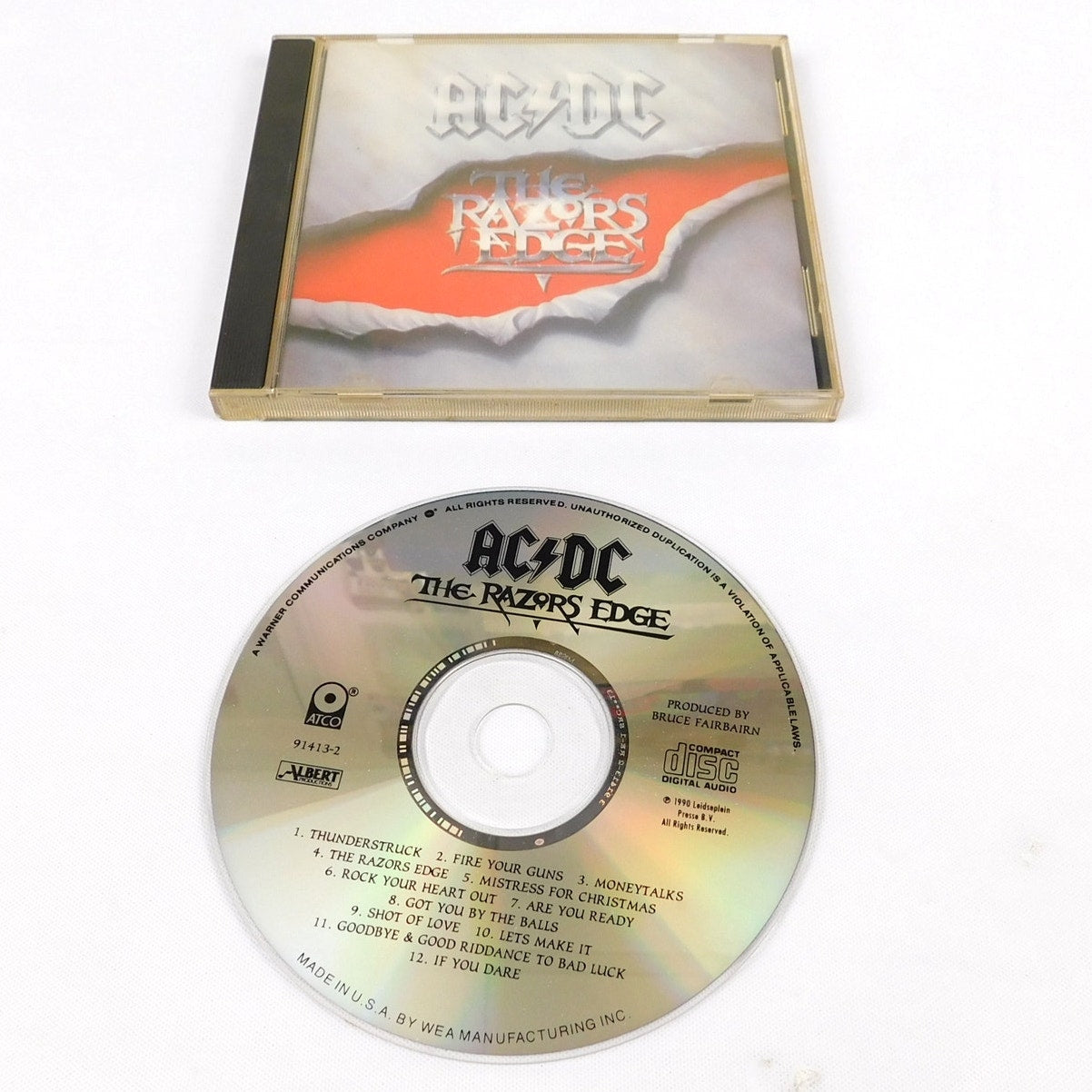 AC DC The Razors Edge CD Tested 1990 Atco Records 7 91413-2