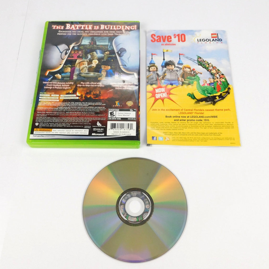Lego Harry Potter Years 5-7 Microsoft Xbox 360 Complete CIB Tested Working