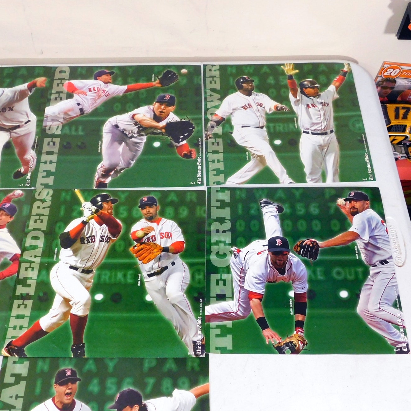 2007 Red Sox Boston Globe Photos (Lot of 7) - Complete Set