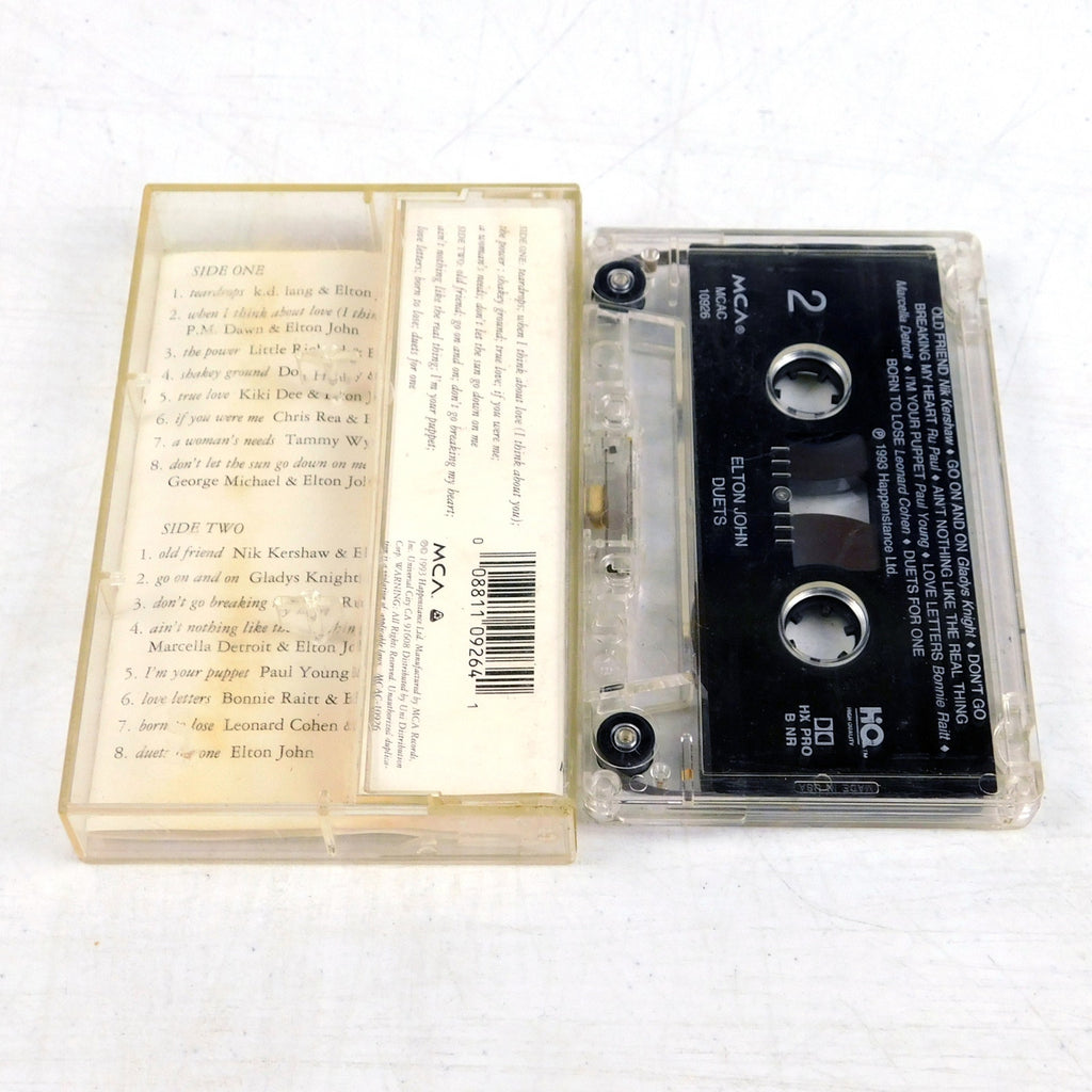 Elton John Duets Cassette Tested 1993 MCA Records MCAC 10926