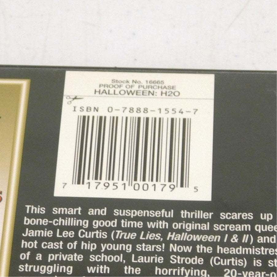 Halloween H2O DVD Tested Working Dimension Collector's Series 1999