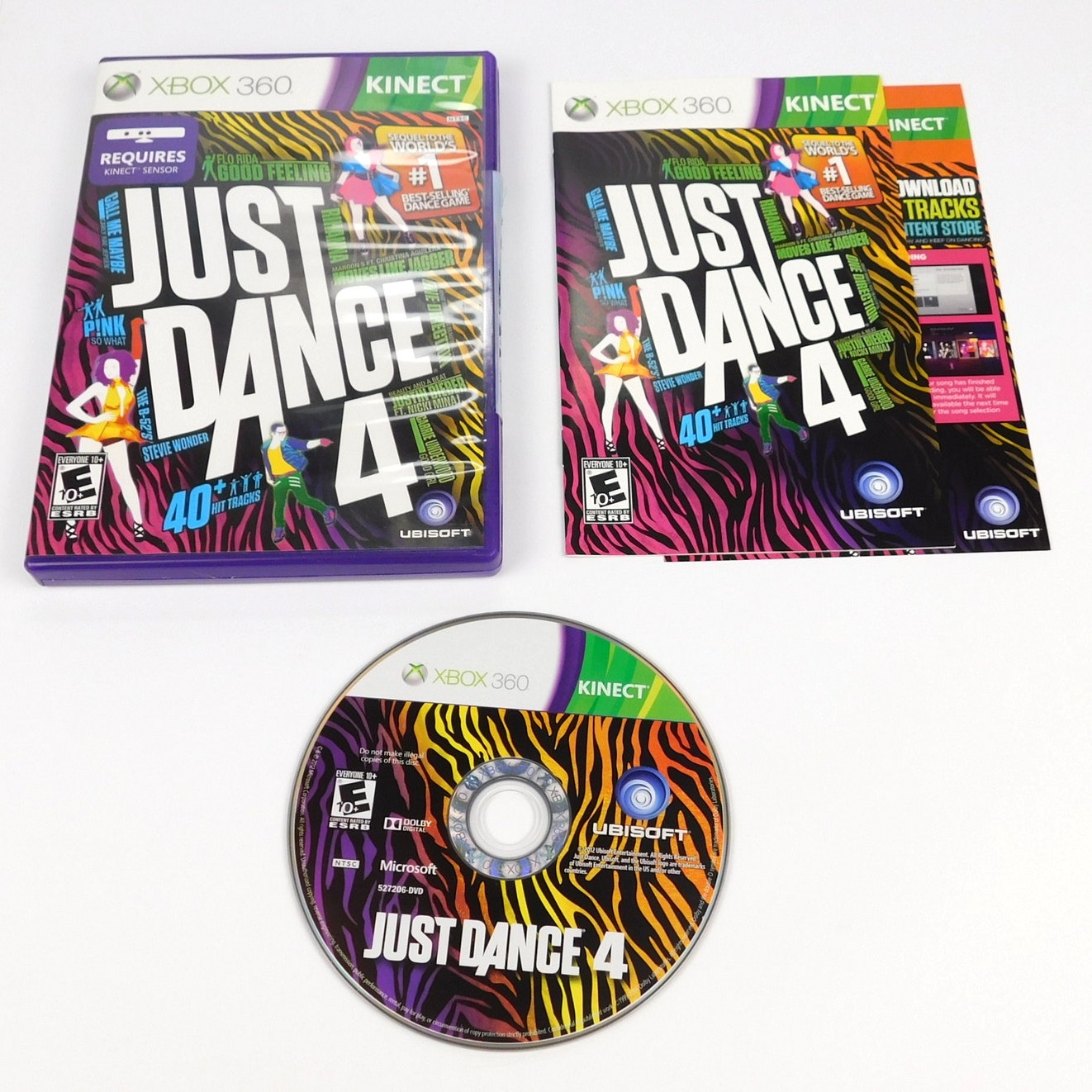 Just Dance 4 Microsoft Xbox 360 Complete CIB Tested Working