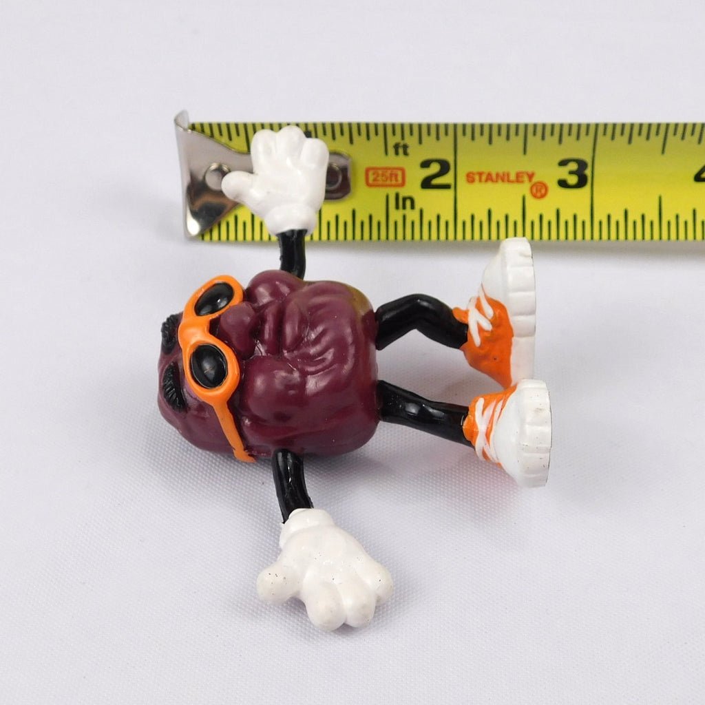 Vintage California Raisins 2" PVC Figure Orange Glasses & Shoes 1987 Calrab