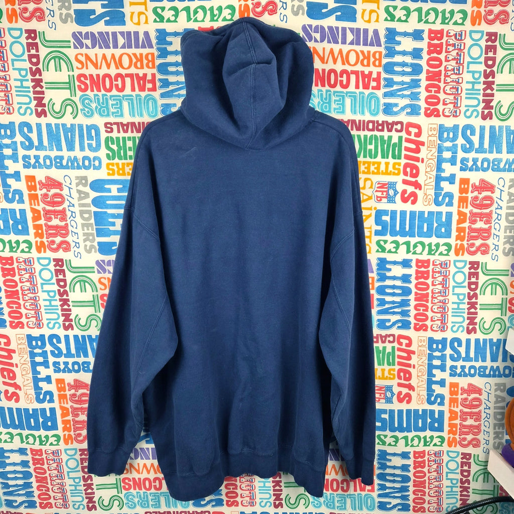 New England Patriots Red Script Logo Pullover Hoodie - Size XL