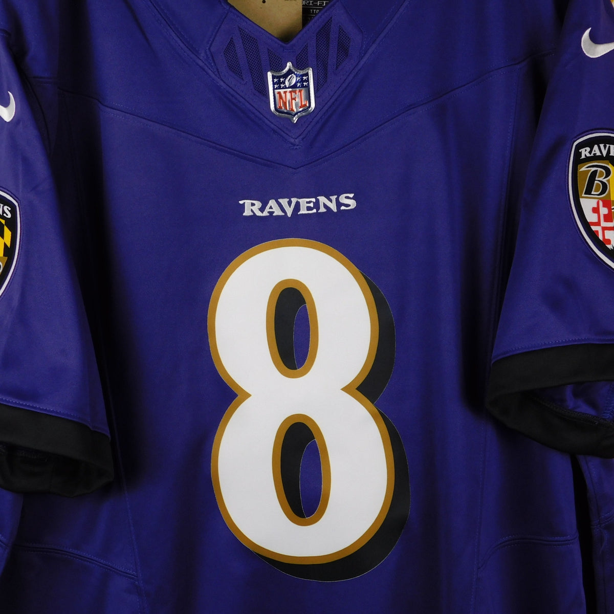 Nike Lamar Jackson Baltimore Ravens #8 Vapor FUSE Jersey Purple XXL NWT