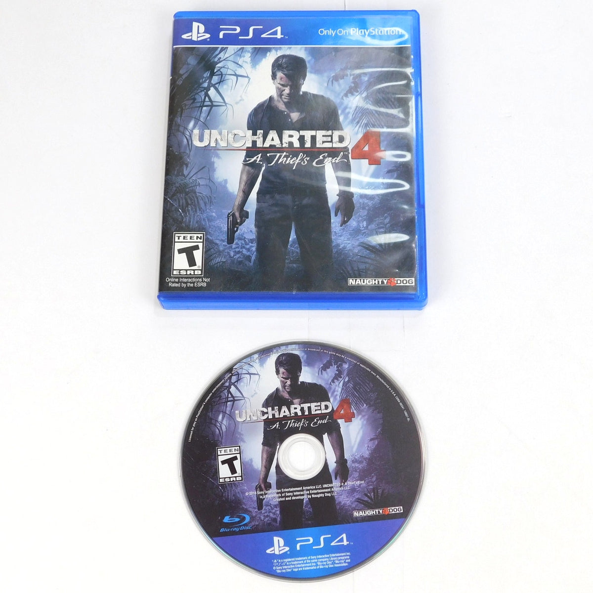 Uncharted 4 A Thief's End Sony Playstation 4 PS4 Tested Complete CIB 2016 NFR