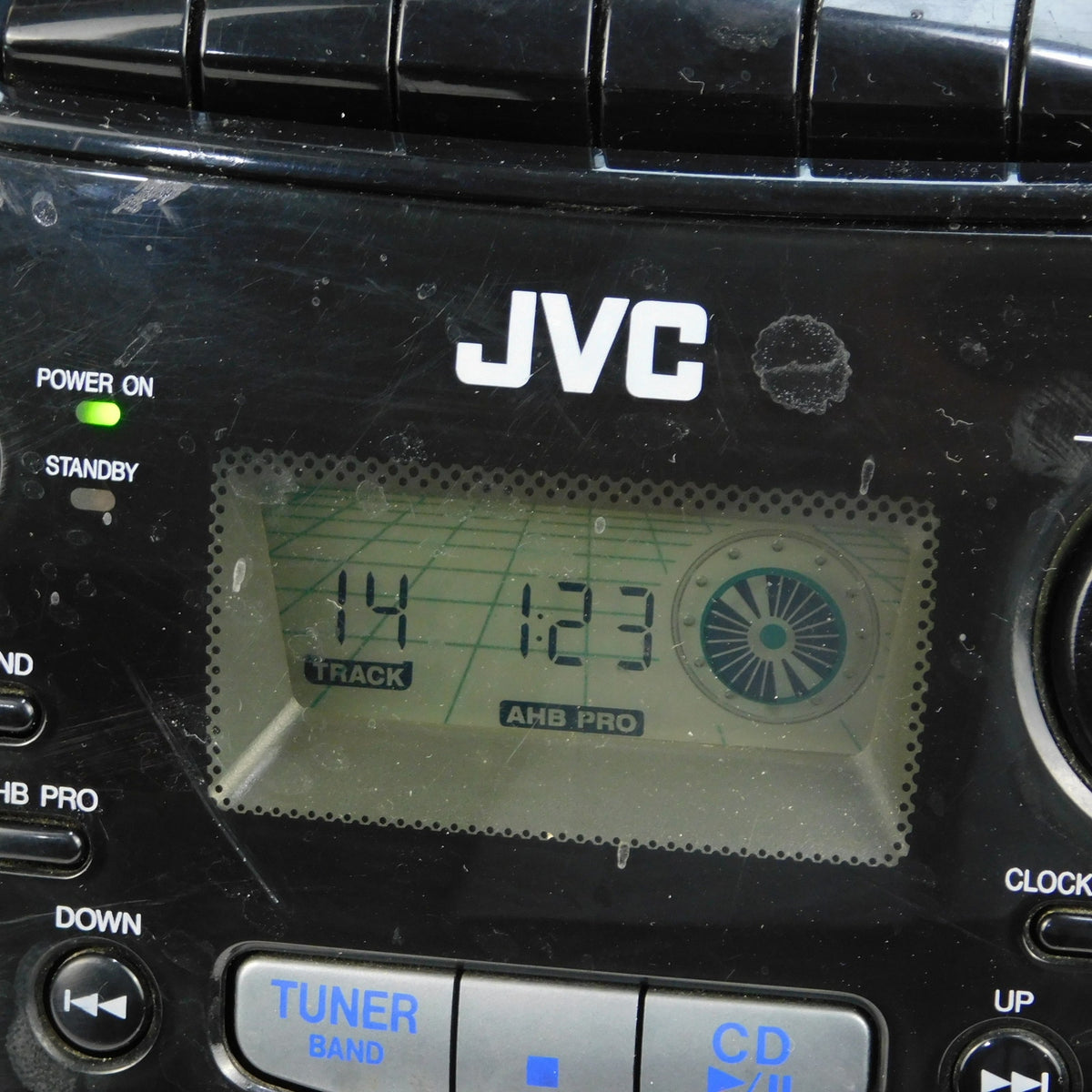 Vintage JVC RC-QN25BK CD Cassette Boombox AM FM Radio Tested 1998