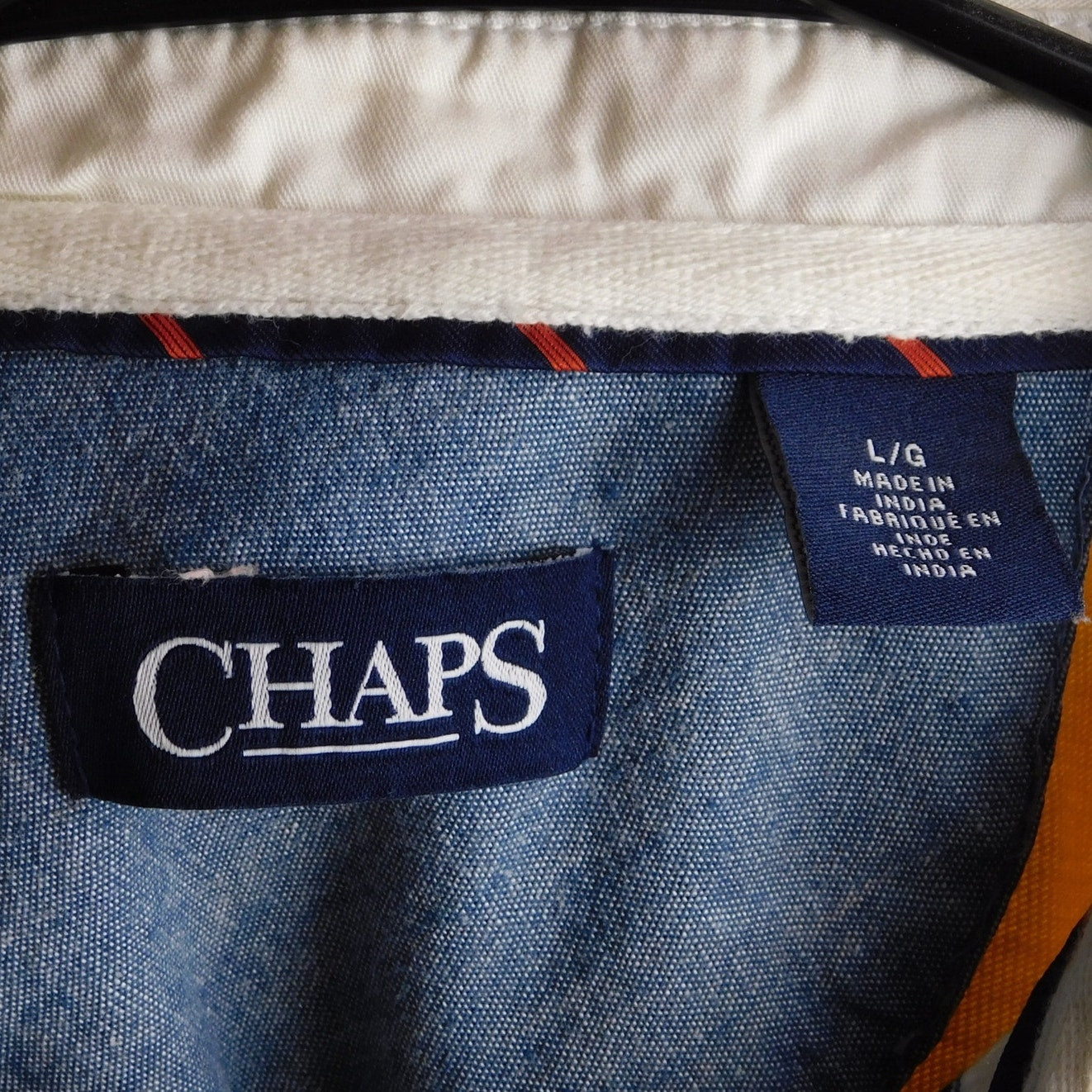 Chaps Ralph Lauren Striped Rugby Polo - Size L