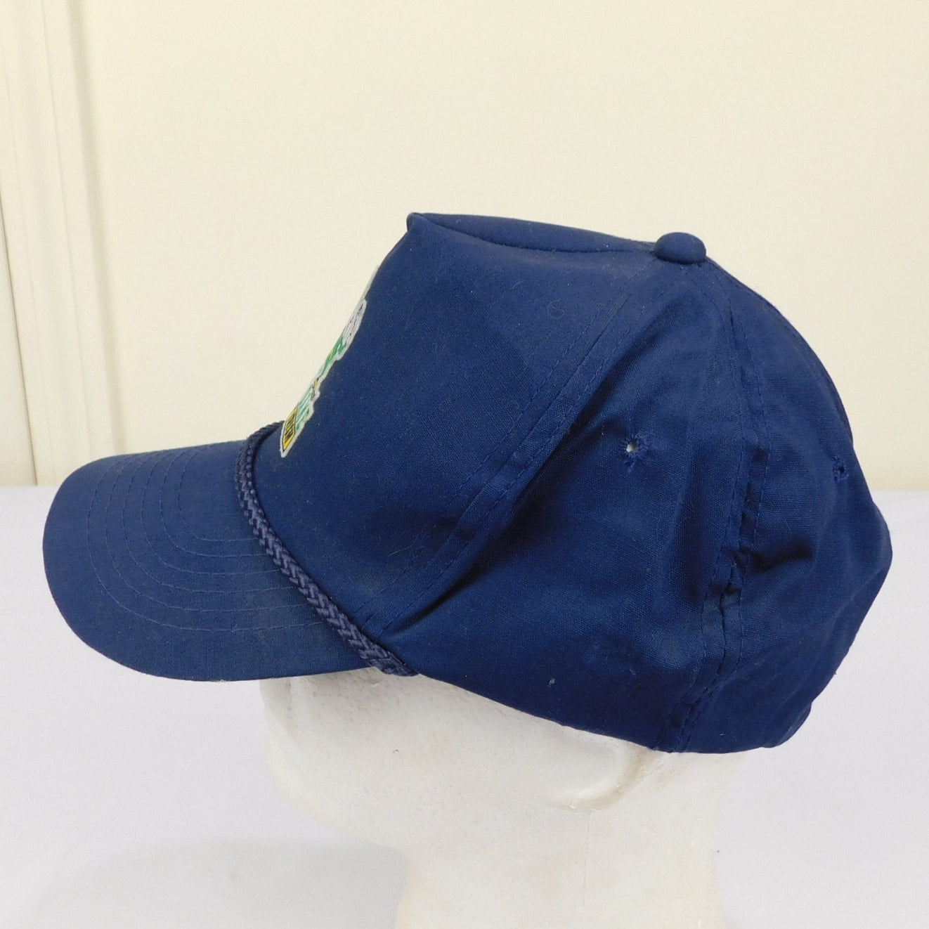 80s Notre Dame Fightin' Irish Rope Brim Snapback Hat - Adjustable