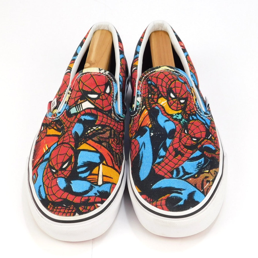 Vans x Marvel Spider-Man Classic Slip-On Comic Print Shoes Mens 8.5 Womens 10