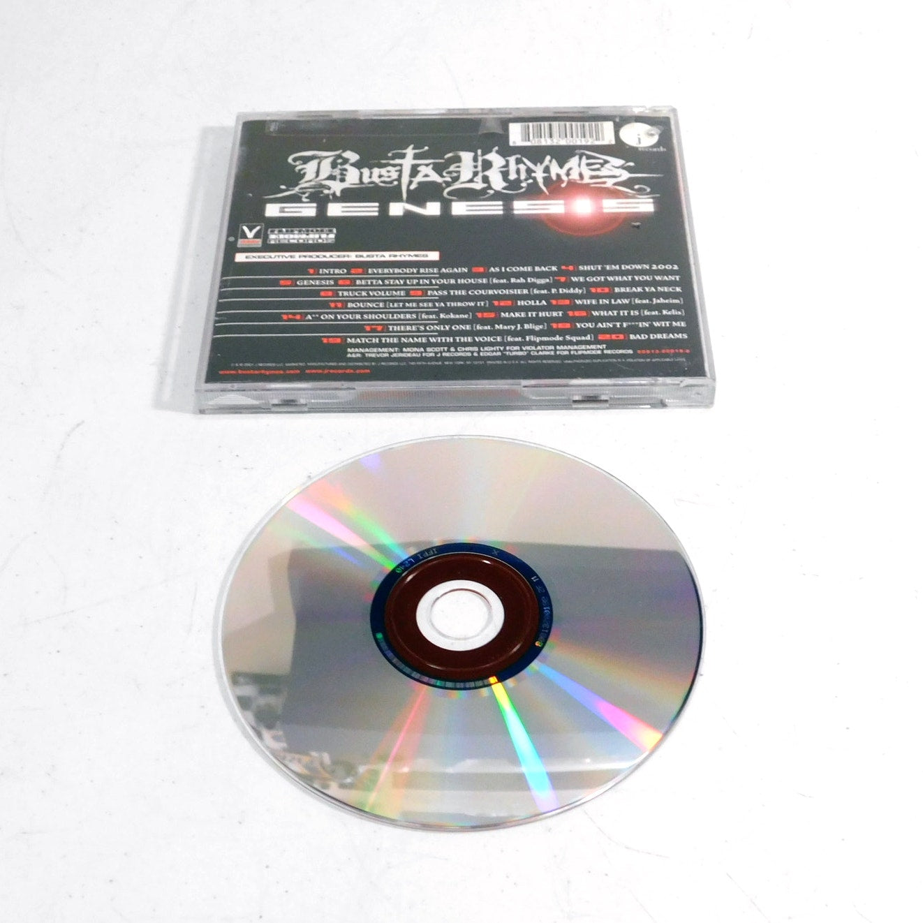 Busta Rhymes Genesis CD 2001 Tested Working 80813-20019-2 Hype Sticker