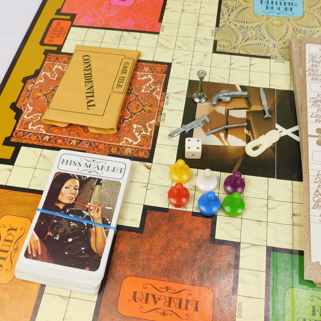 Vintage Clue Board Game 1972 Parker Brothers Complete In Box Detective Mystery
