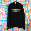 Anti Hero Skateboards Eagle Logo Hoodie Black Pullover Sweatshirt Mens Medium