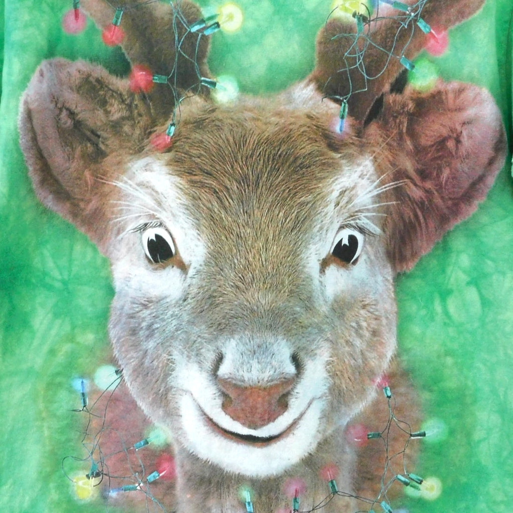 The Mountain Tie Dye Christmas Reindeer T Shirt - Size M