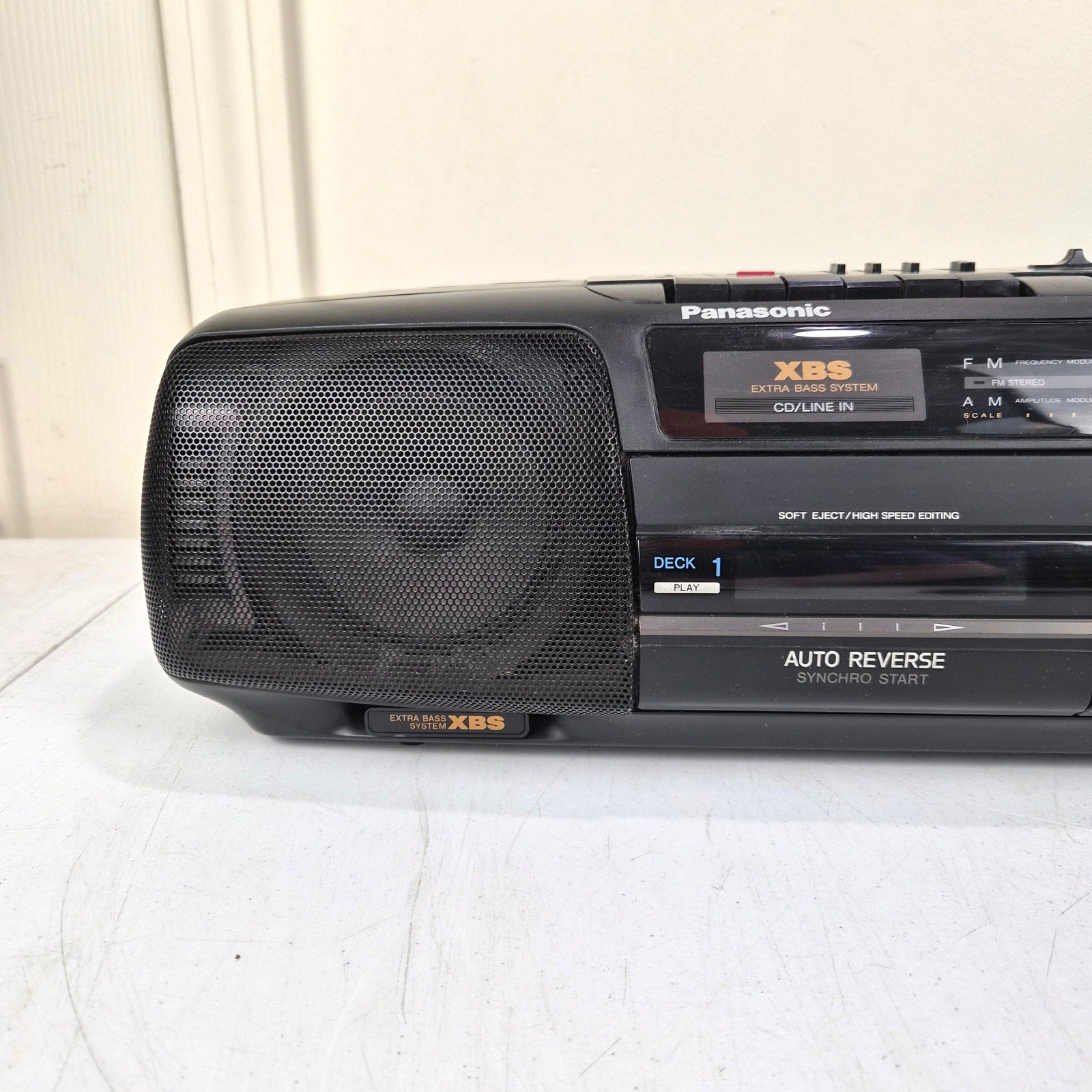 Panasonic RX-FT560 Portable Stereo Boombox Dual Cassette Tested Serviced Vintage