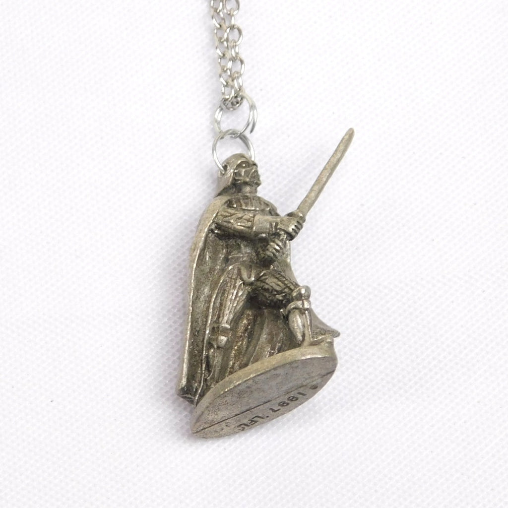 Vintage Darth Vader Necklace Star Wars Monopoly Game Piece Sterling Silver 1997
