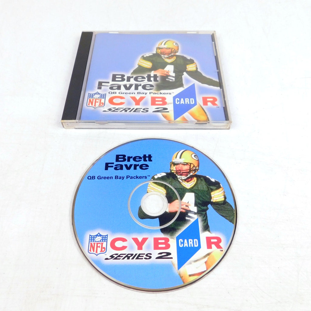 NFL Cybercard Series 2 Brett Favre PC CD ROM Tested Working 90s Retro