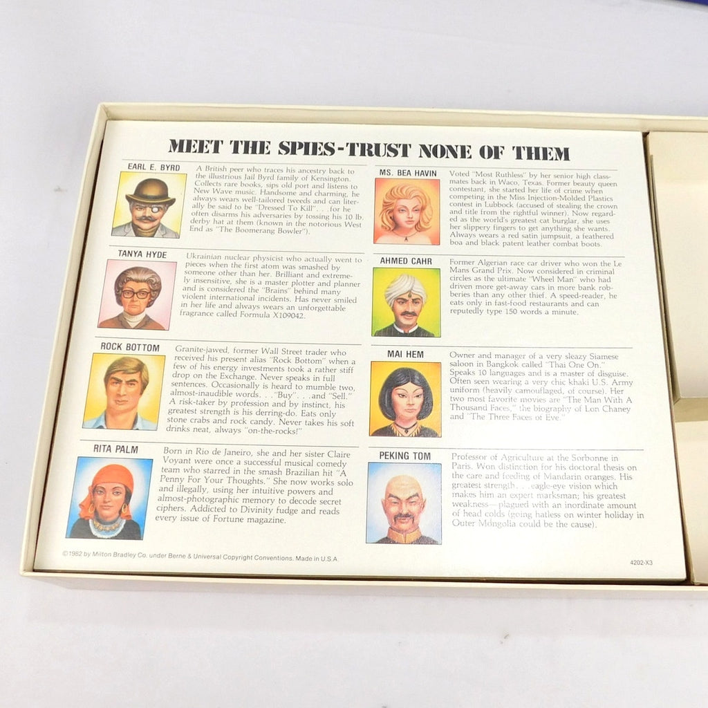 Vintage Milton Bradley Conspiracy Board Game Complete In Box 1982 Spy Mystery