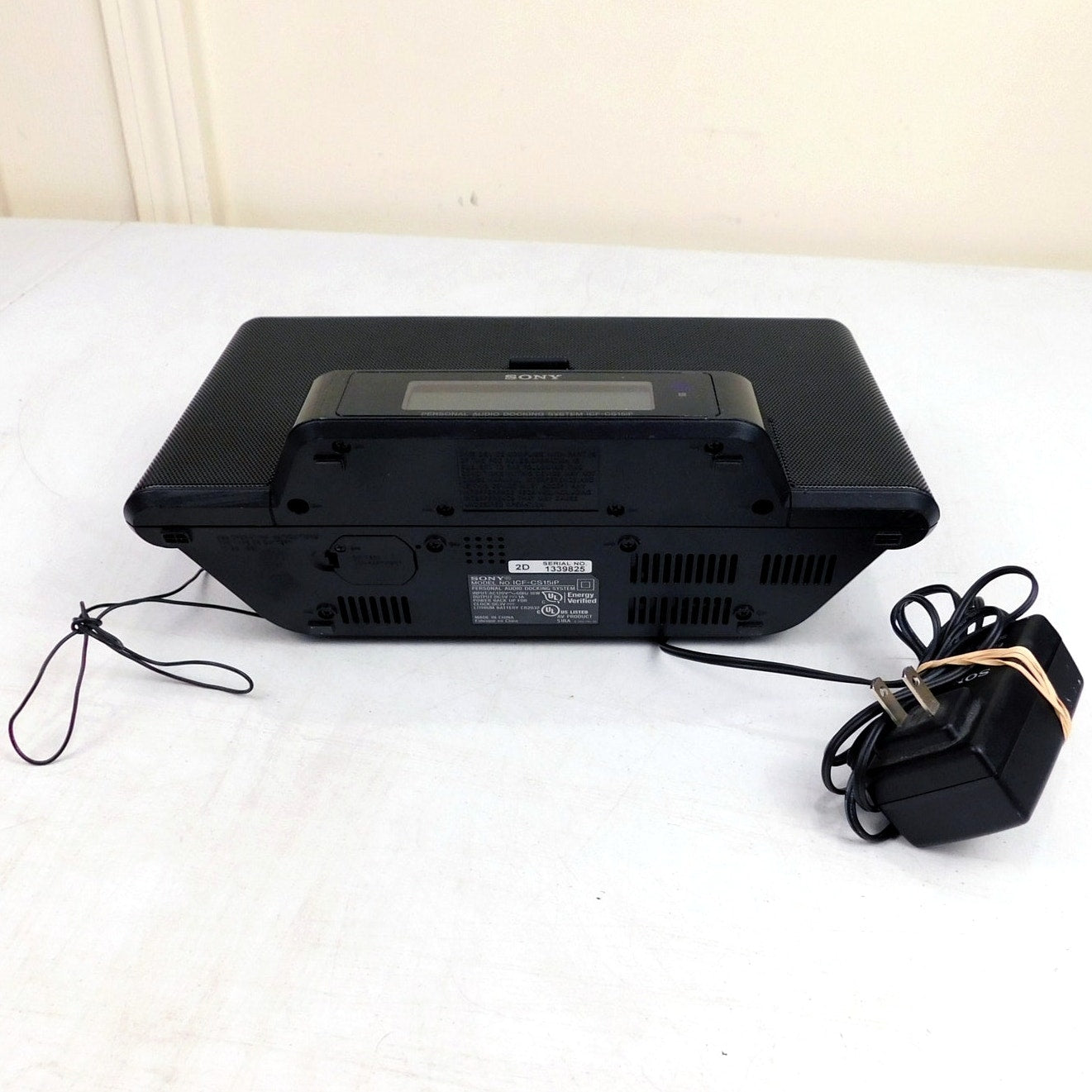 Sony ICF-CS15iP Personal Audio Docking System Tested Working iPod Incl Remote