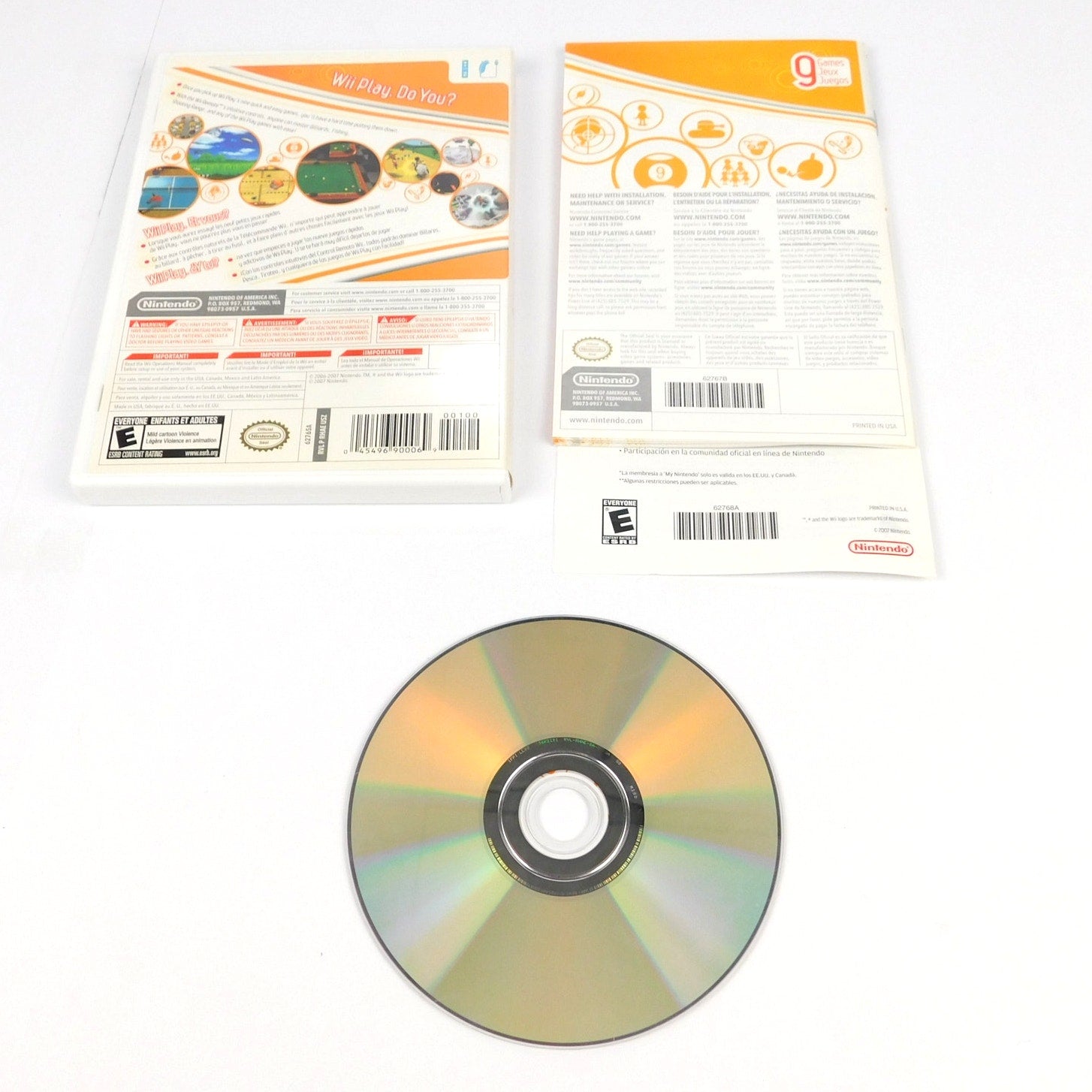 Wii Play Nintendo Wii 2007 Complete CIB Tested Working With Manual