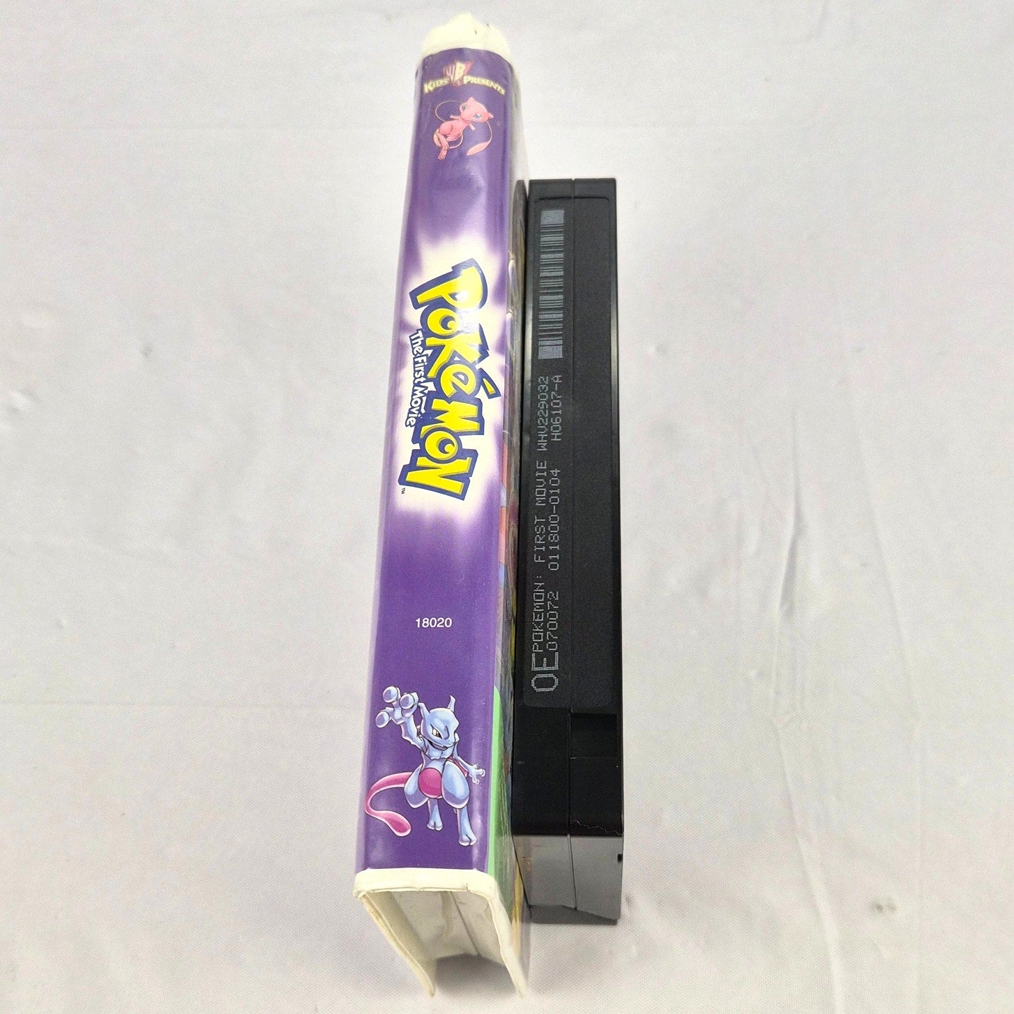 Pokemon The First Movie VHS MewTwo Vs Mew 1999 Tested Warner Bros Clamshell