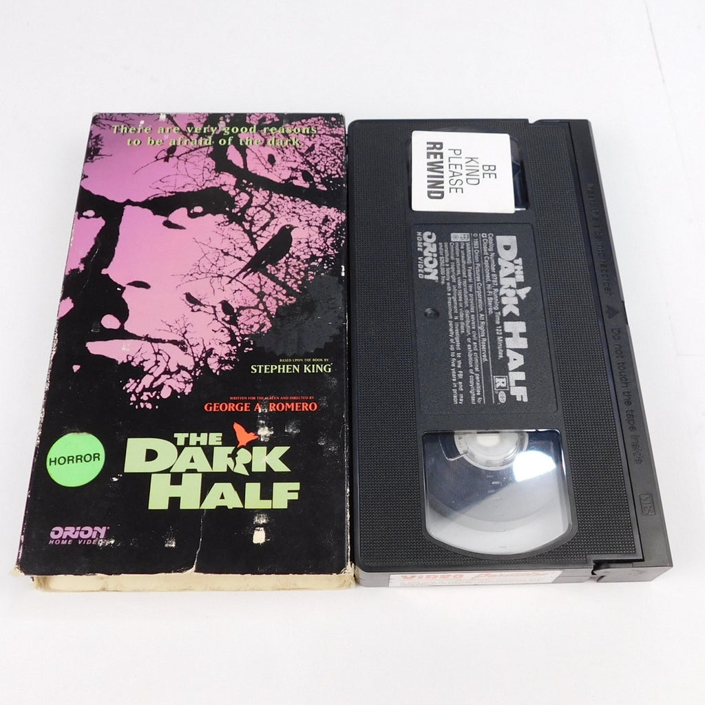 The Dark Half VHS 1993 Tested Orion Stephen King George Romero