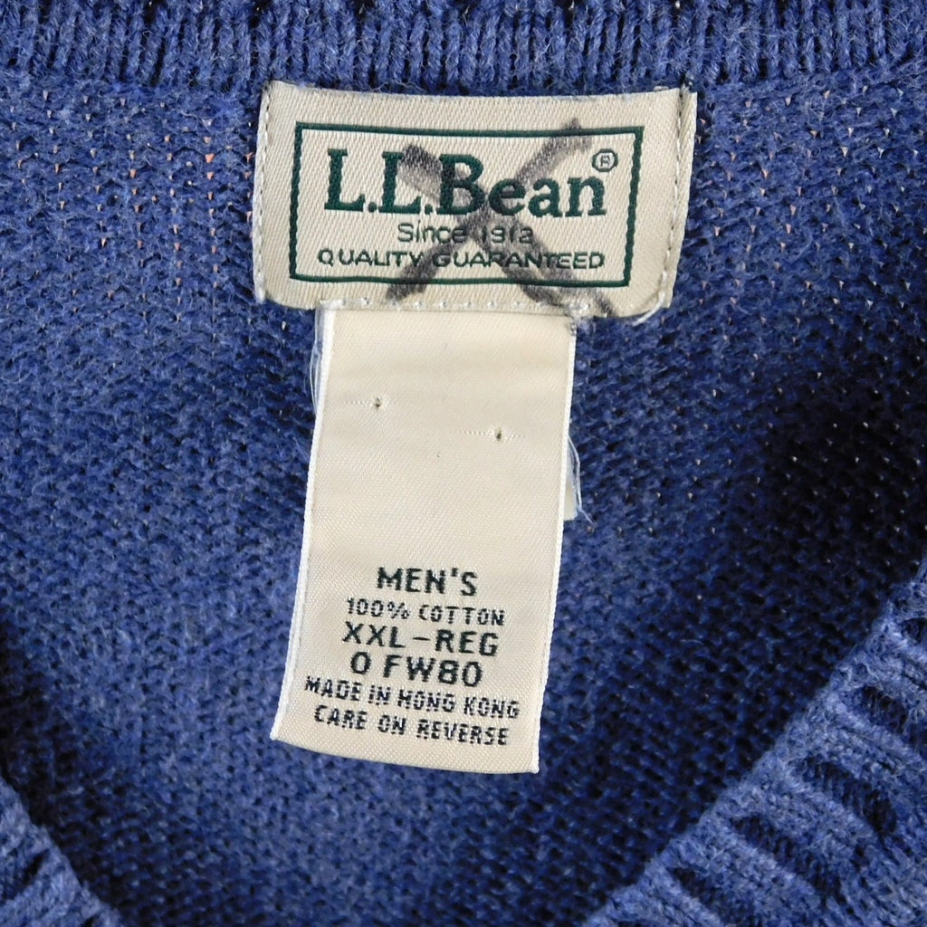 Blue LL Bean Sweater Vest - Size 2XL