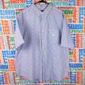 Chaps Seersucker Short Sleeve Button Down Shirt - Size 2XL