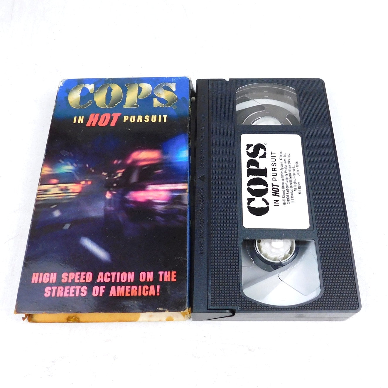 Cops In Hot Pursuit VHS Tested 1996 Barbour Langley High Speed Action