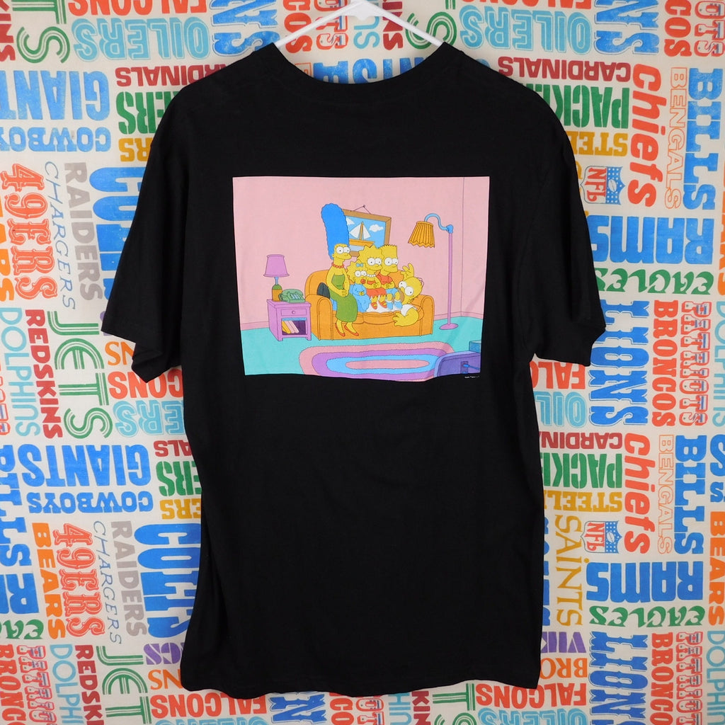 The Simpsons Couch Gag Double Sided Graphic T Shirt - Size L