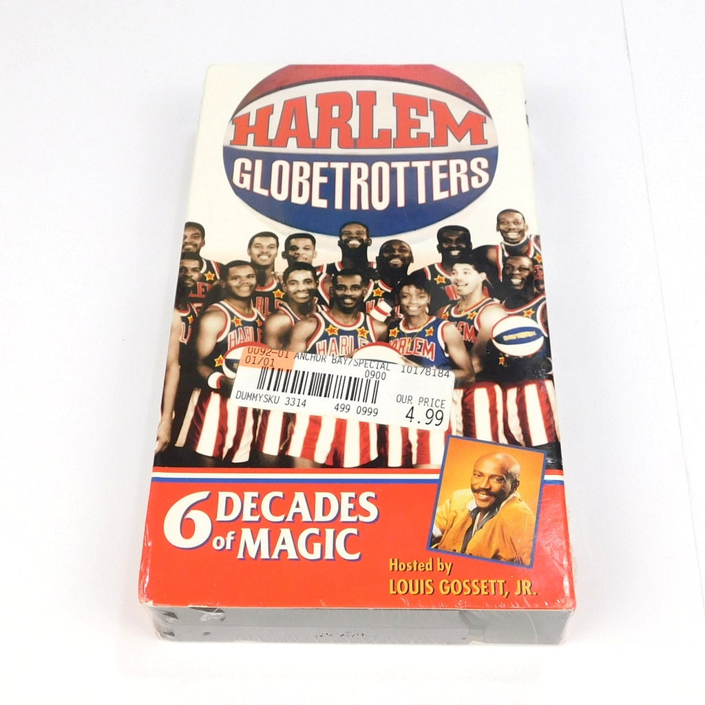 Harlem Globetrotters 6 Decades of Magic VHS 1996 Sealed Louis Gossett Jr