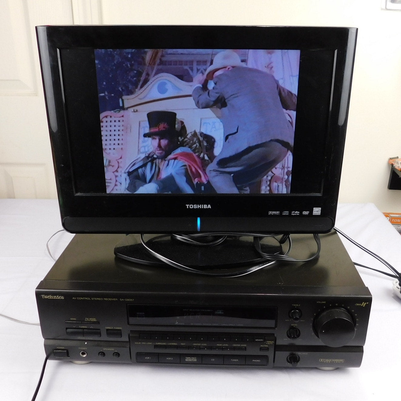 Technics SA-G9057 Stereo Receiver Tested Working No Remote 1998 255W 5 Channel