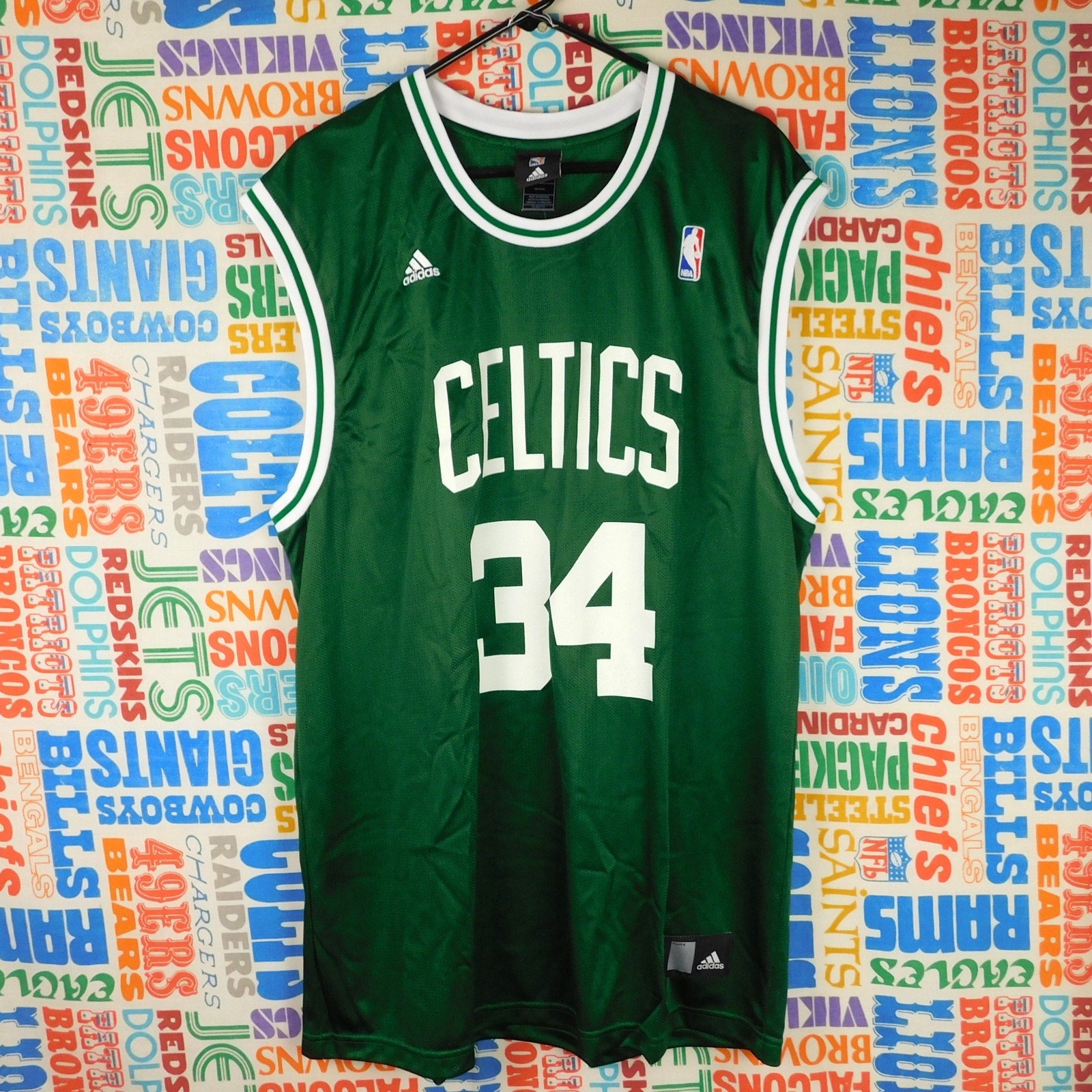 Adidas Boston Celtics Paul Pierce Jersey Size XL NWT Deadstock 2008 Green Mesh