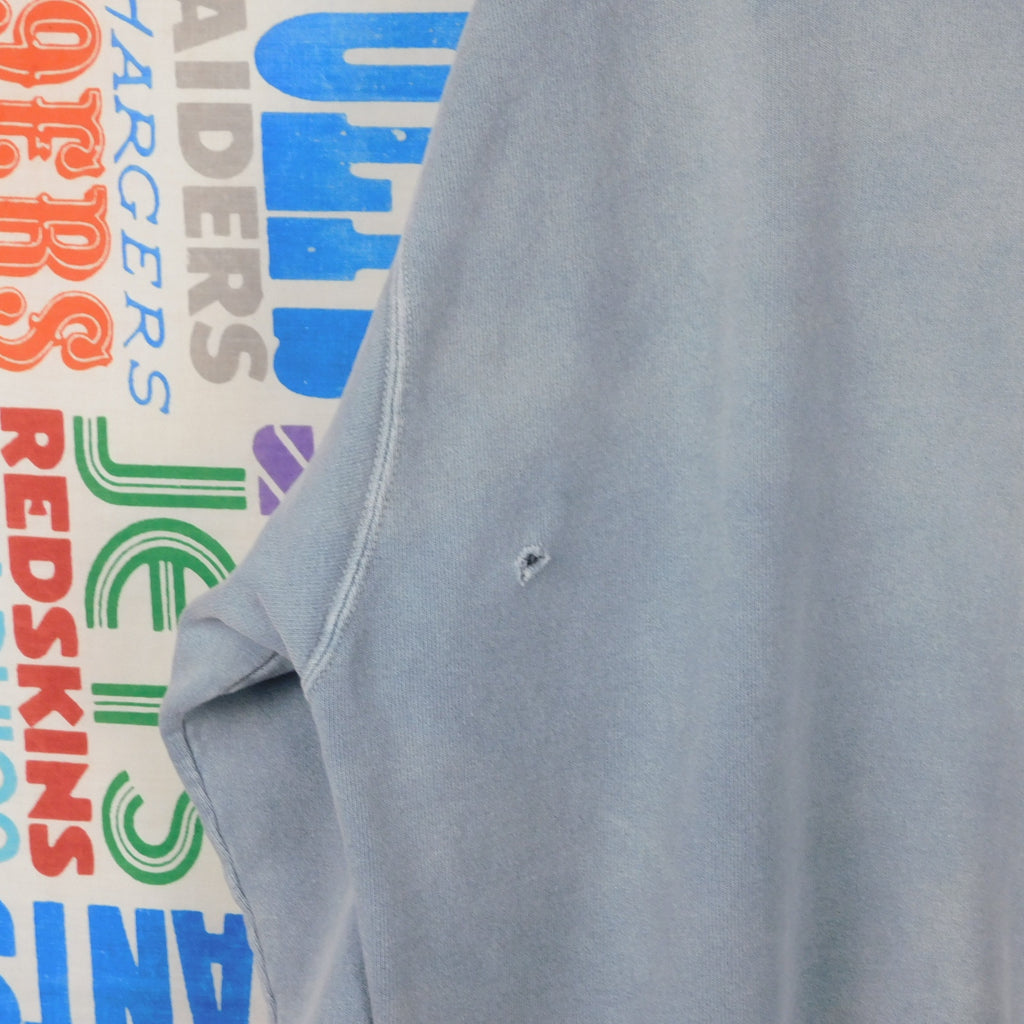 90s Faded Champion Script Logo Crewneck Sweatshirt - Size XL