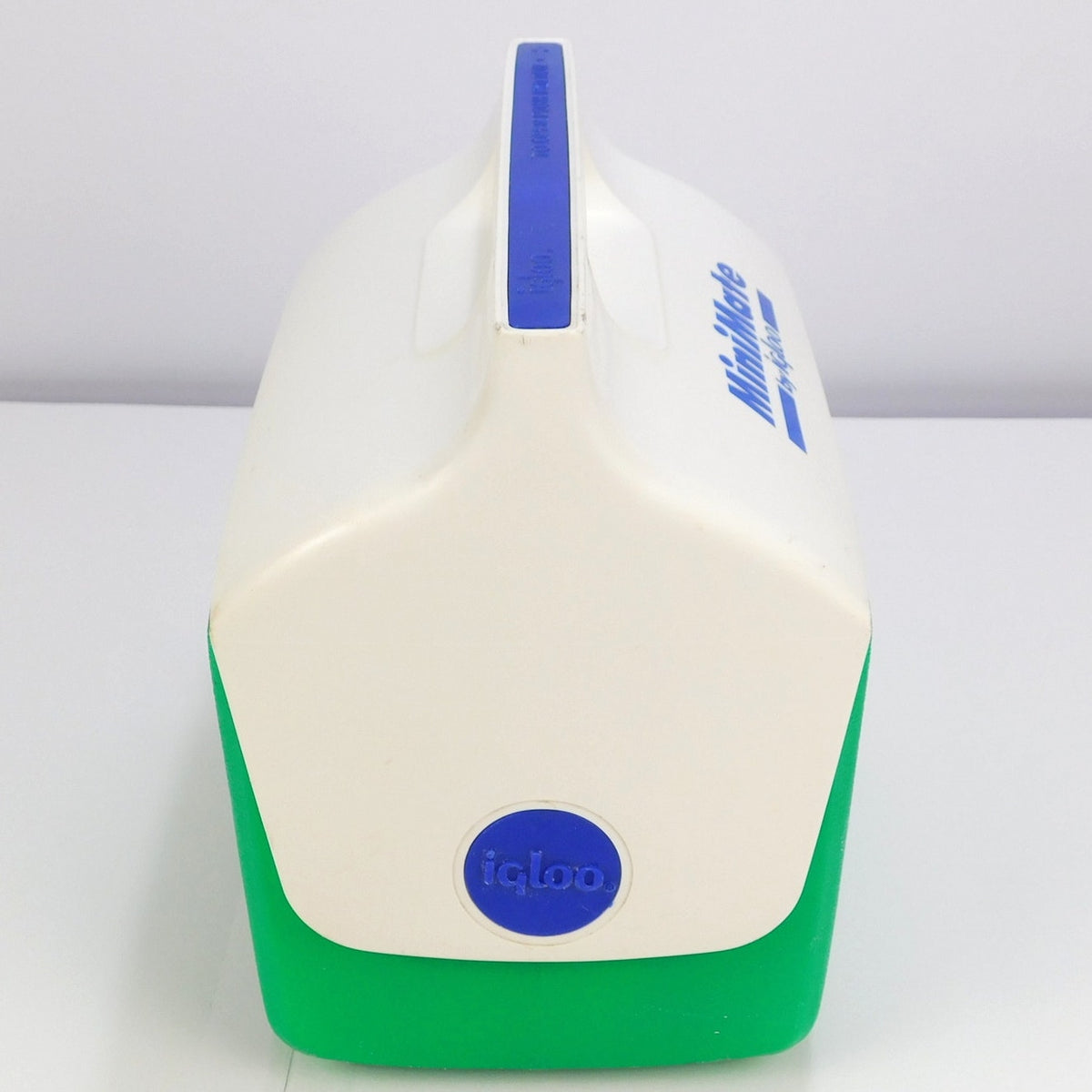 Vintage 1993 Igloo MiniMate Cooler Green White Blue 6 Can Lunch Box USA Made