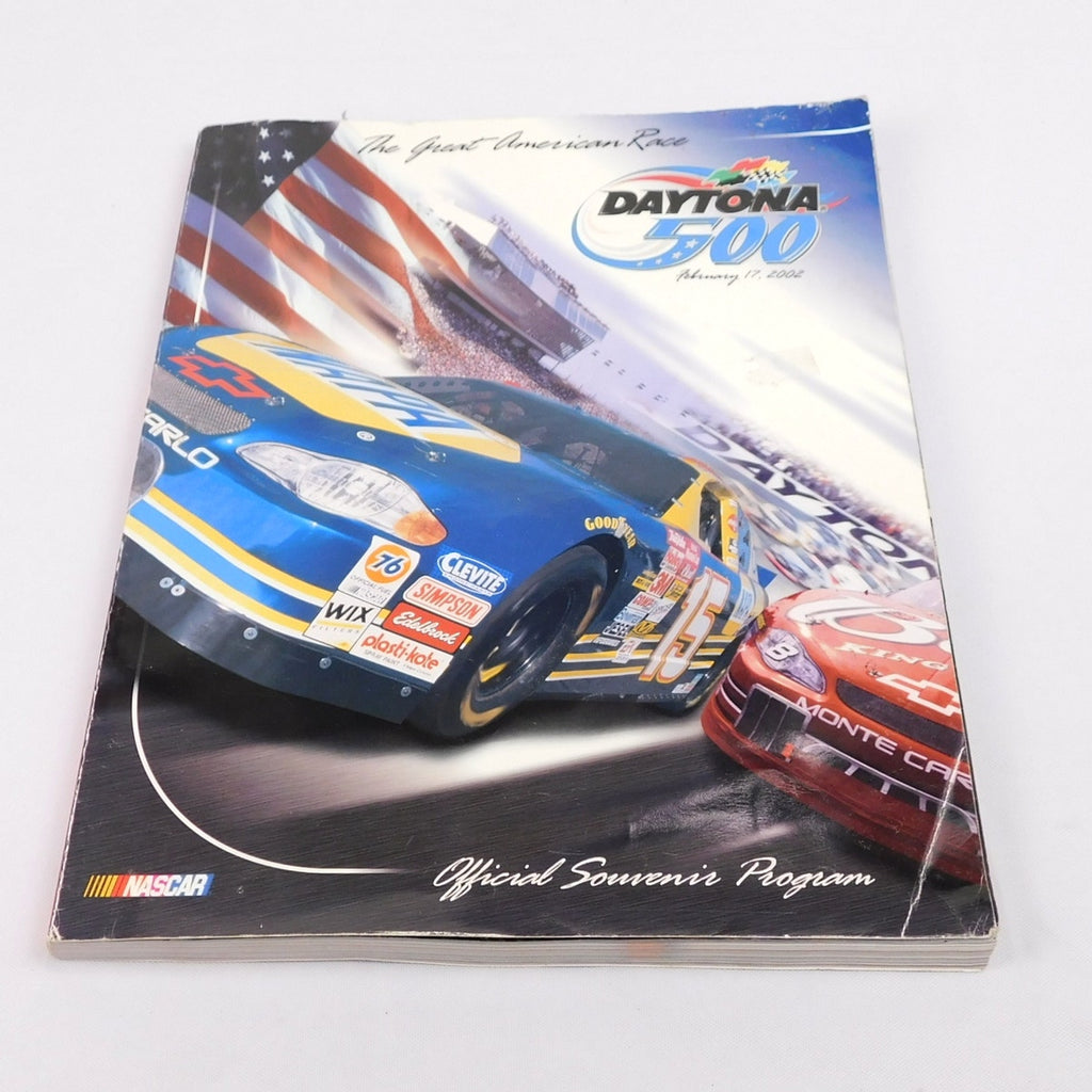 2002 Daytona 500 Official Souvenir Program Vintage NASCAR Michael Waltrip
