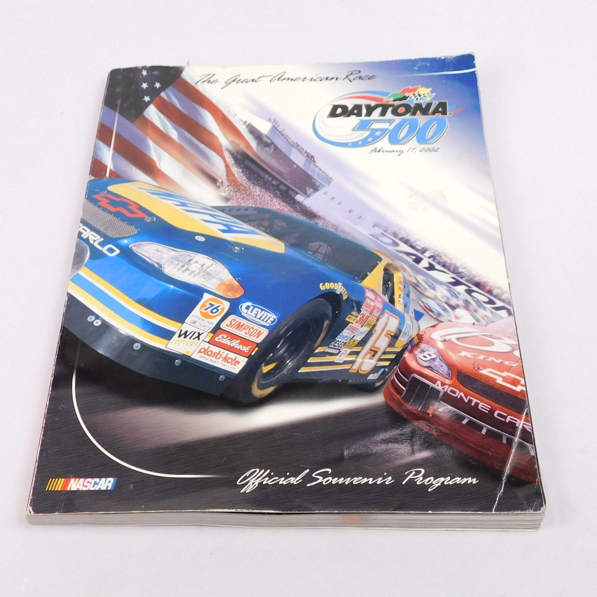 2002 Daytona 500 Official Souvenir Program Vintage NASCAR Michael Waltrip
