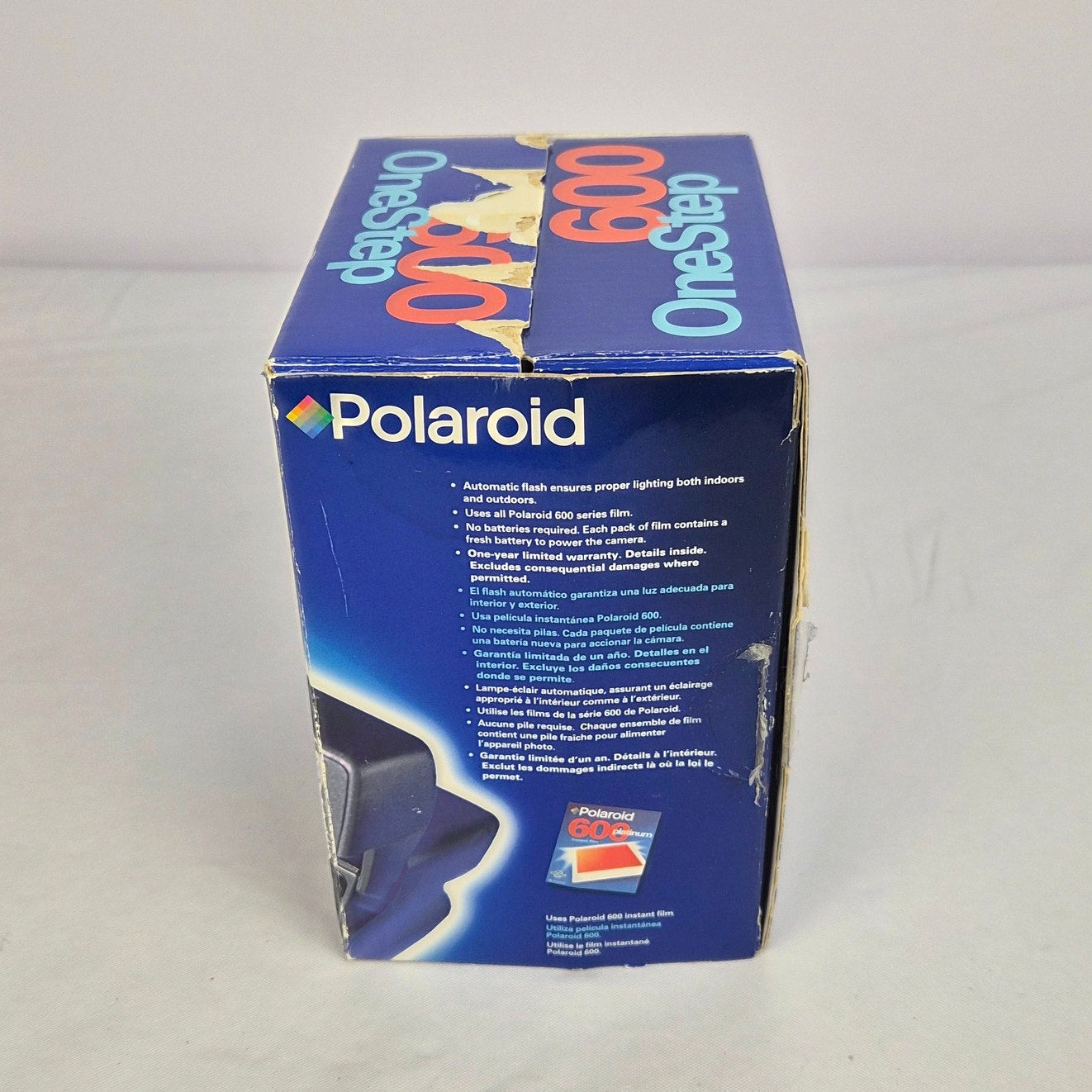 Polaroid 600 OneStep Instant Film Camera Tested Complete w/ Manual New Open Box