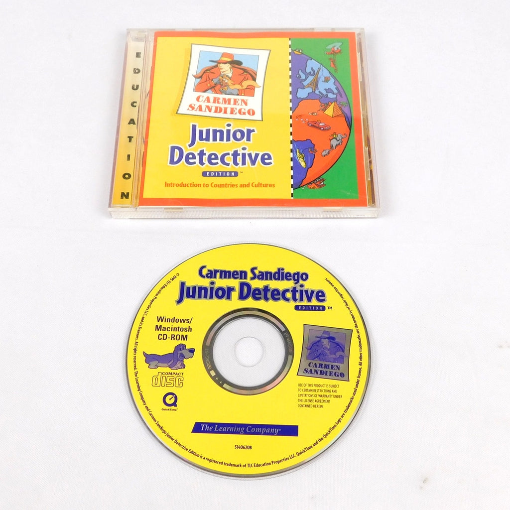 Carmen Sandiego Junior Detective Edition PC CD ROM Tested 1995 Broderbund
