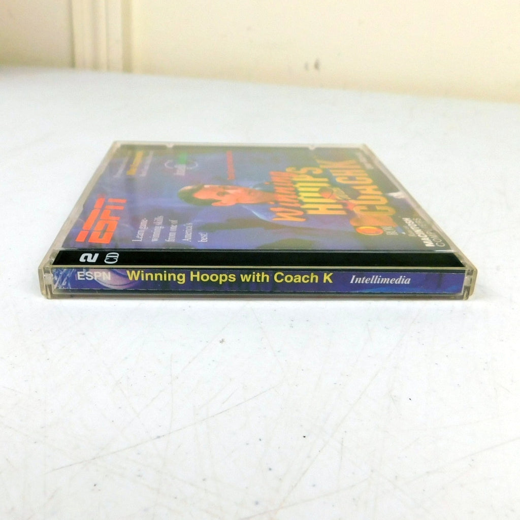 ESPN Winning Hoops With Coach K PC CD ROM Tested 1994 Intellimedia 2 Disc