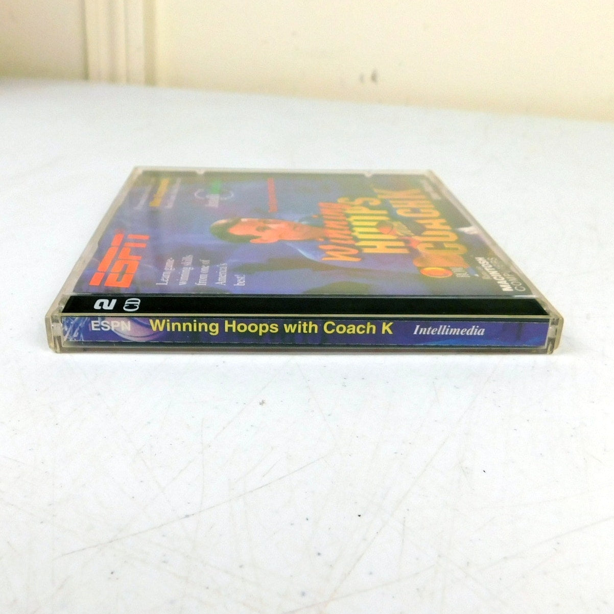 ESPN Winning Hoops With Coach K PC CD ROM Tested 1994 Intellimedia 2 Disc