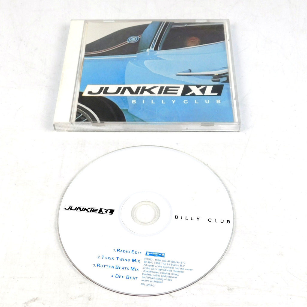 Junkie XL Billy Club CD Single 1998 Tested Roadrunner Records RR 2263-2
