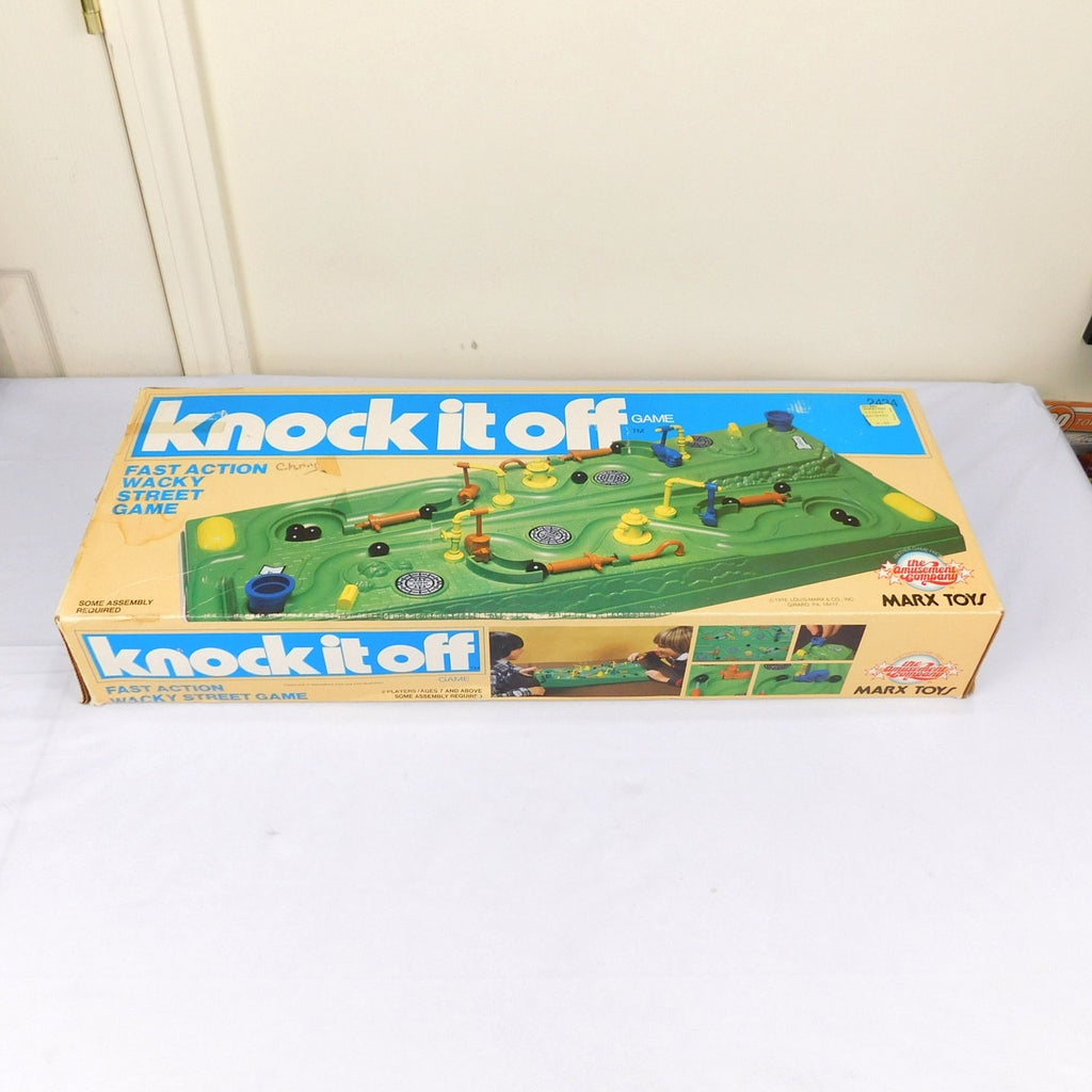 Vintage Knock It Off Marble Game 1978 Marx Toys Complete Except 1 Drain Pipe