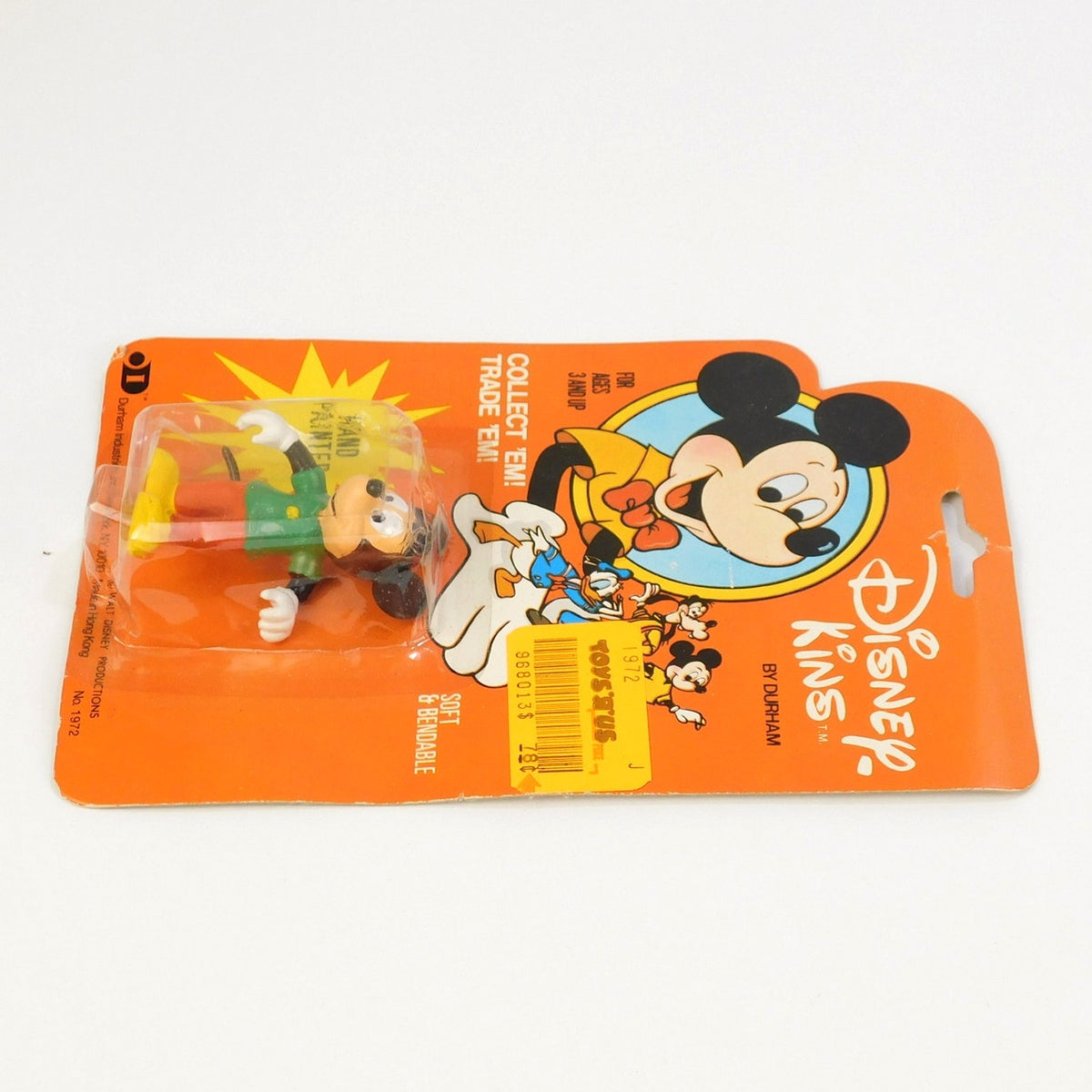 Vintage 1972 Disneykins Mickey Mouse Durham Hand Painted Figure Sealed Toys R Us