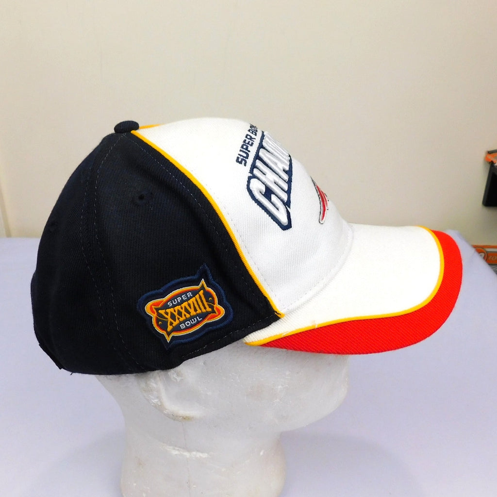 New England Patrios Super Bowl 38 Champs Locker Room Hat - Adjustable