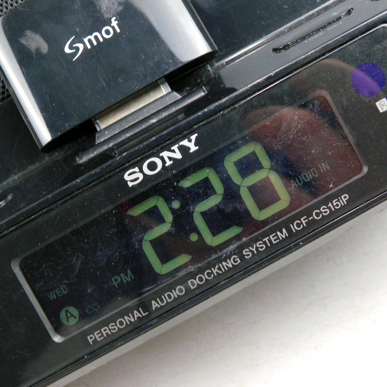 Sony ICF-CS15iP Personal Audio Docking System Tested Working iPod Incl Remote