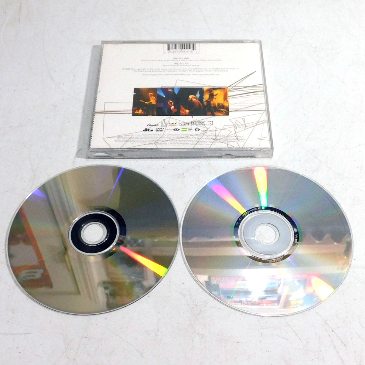 Coldplay Live 2003 CD DVD Set Tested 2 Disc Capitol Records C9724359901404