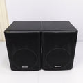 Sharp CP-DH259N Bookshelf Speakers Tested Working Black 80W 4Ω Removable Grilles