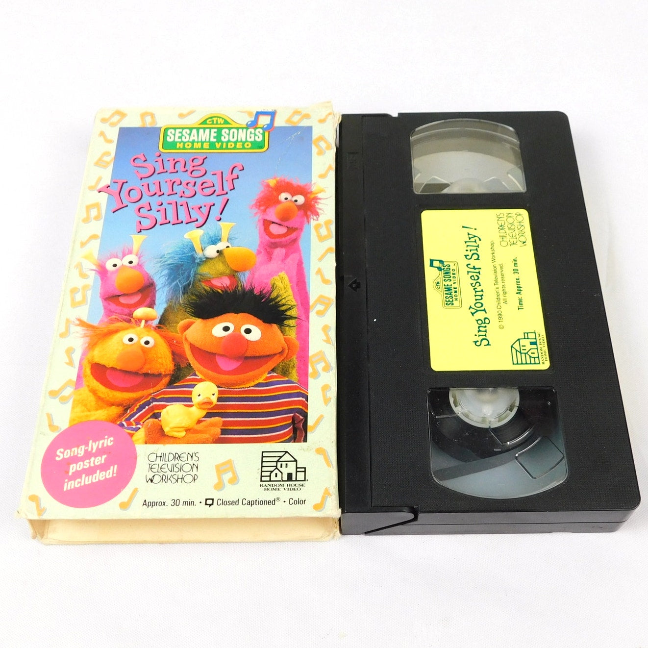 Sesame Street Sing Yourself Silly VHS Tested No Poster 1990 Random House