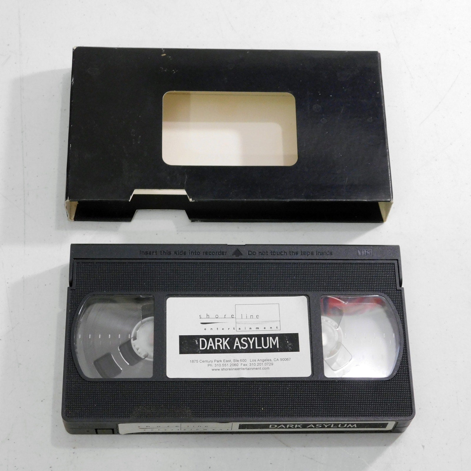Shoreline Entertainment Dark Asylum Horror VHS Screener Tape Tested Working 2002